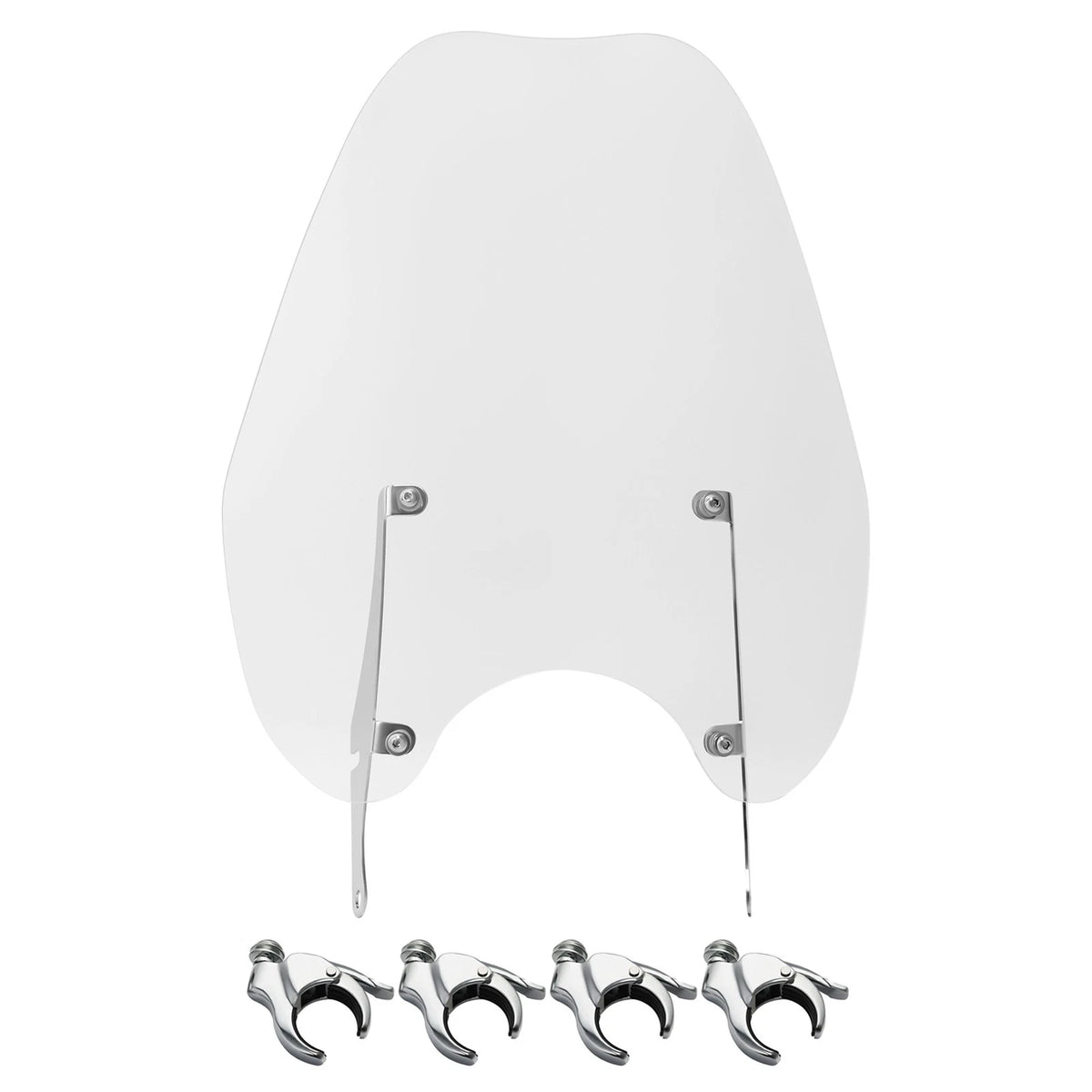 Windshield Bracket Clamps 49mm for Harley Low Rider Street Bob (2018–2025)
