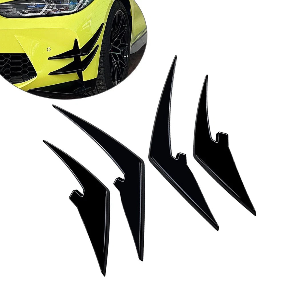 1 Pair ABS Front Bumper Splitters for BMW M3 G80 M4 G82 (2021–2024)