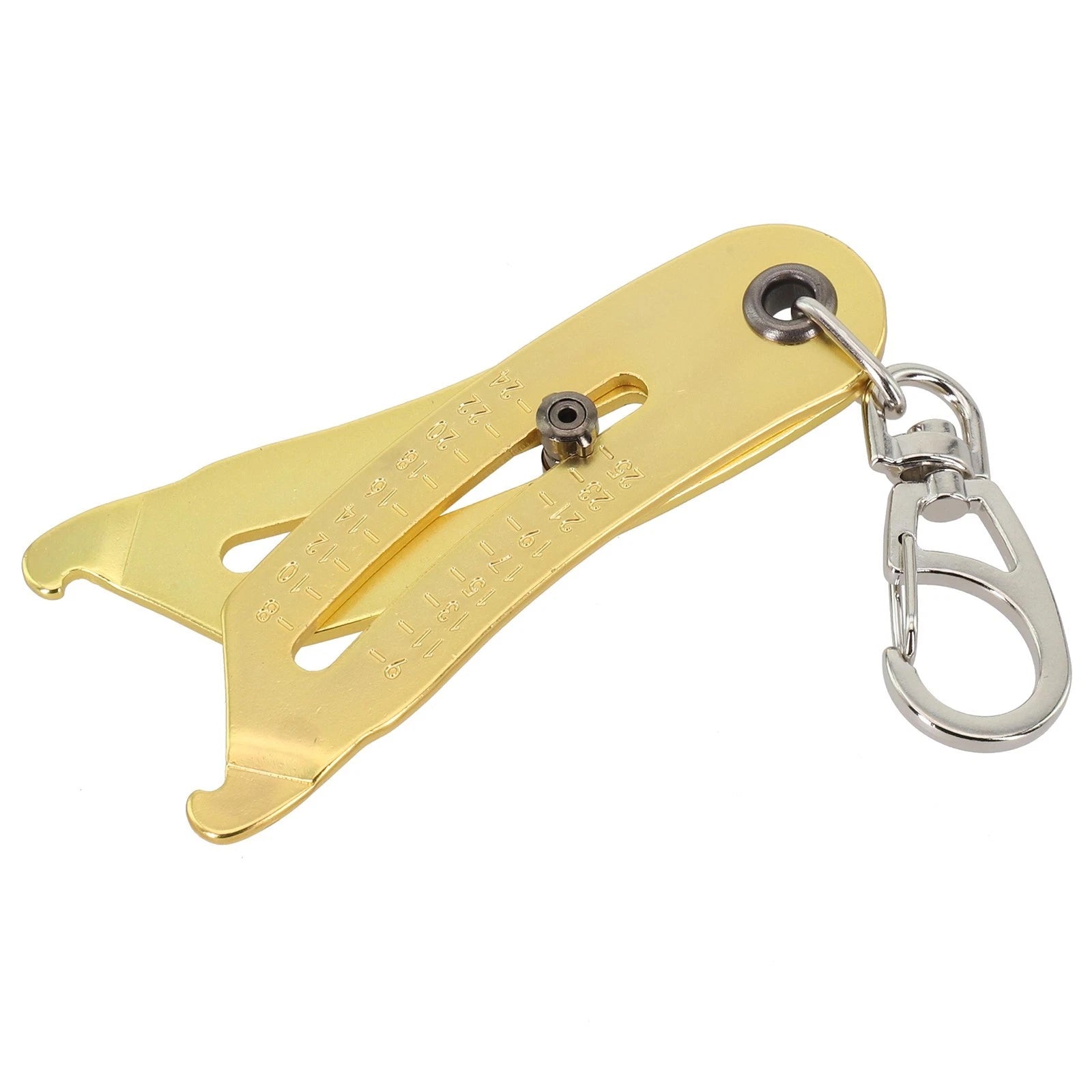 Portable Nut and Bolt Thread Size Measurement Tool Keychain