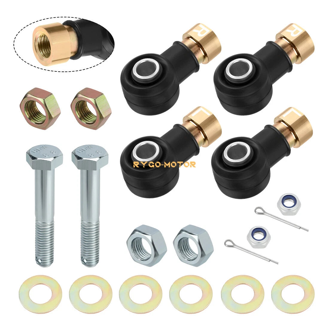 Set of 2 Tie Rod End Kit for Polaris Xplorer 250 300 400 (1998–2002)