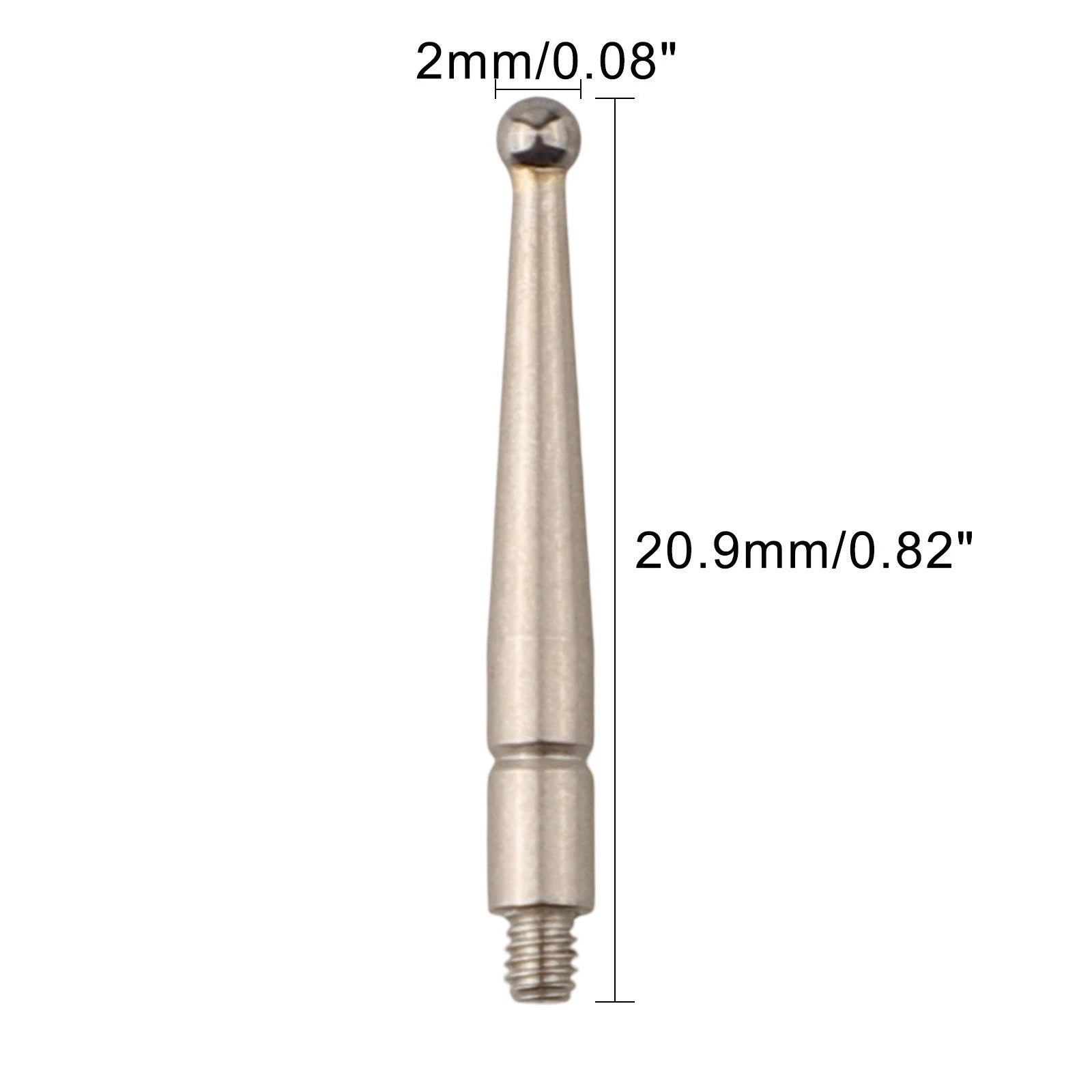 Tungsten Ball Head for Dial Test Indicator Rod M1 8x0.35