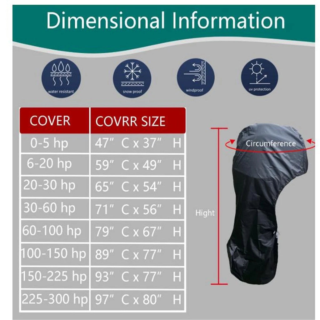 Outboard Engine Cover for 20HP - 30HP (Waterproof)