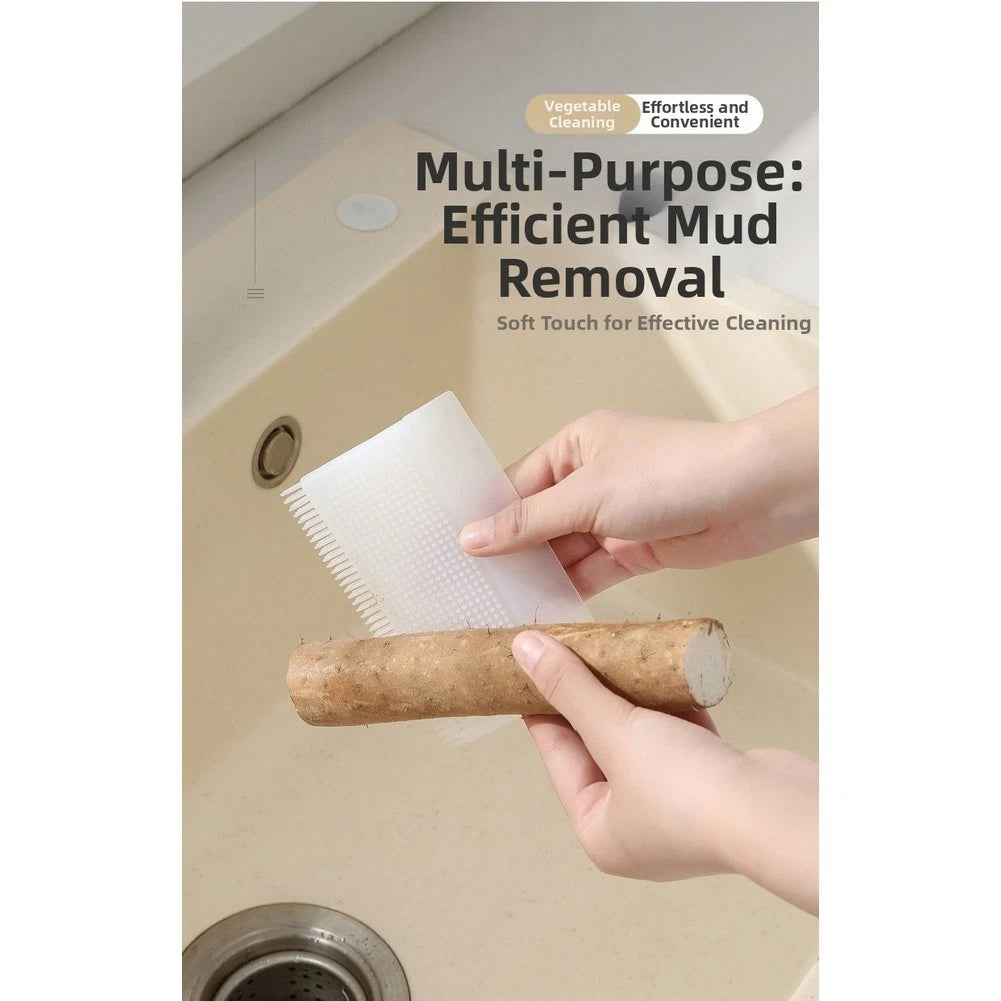 Multi-Purpose Silicone Scraper Brush for Stain Removal