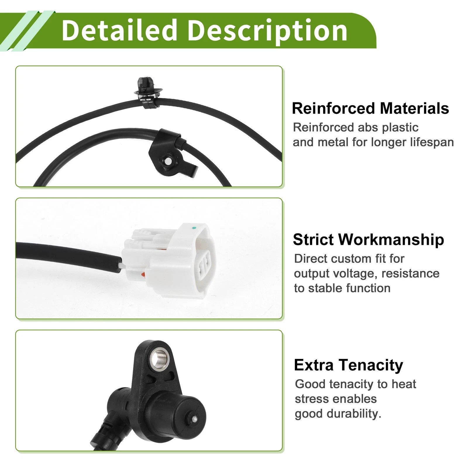 ABS Wheel Speed Sensor Front Right Replacement for Toyota Picnic (2006–2018)