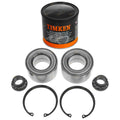 2 Front Wheel Bearing Kits + Grease for Prius C (2012–2017)