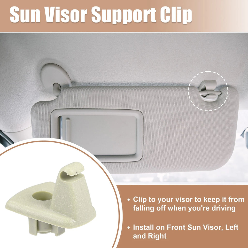 Sun Visor Support Clip Retainer 2PCS Beige for Chrysler 300 (2011–2024)