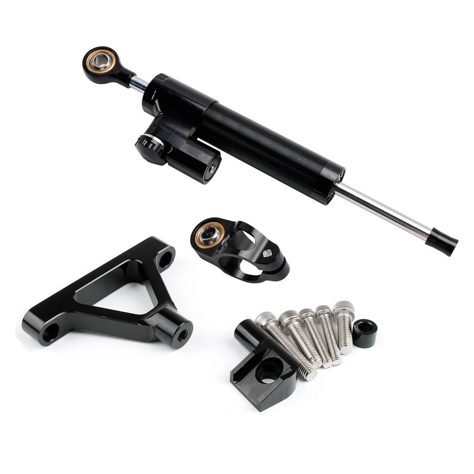 Steering Damper Stabilizer for Kawasaki ZX6R (2007–2008) Black T9