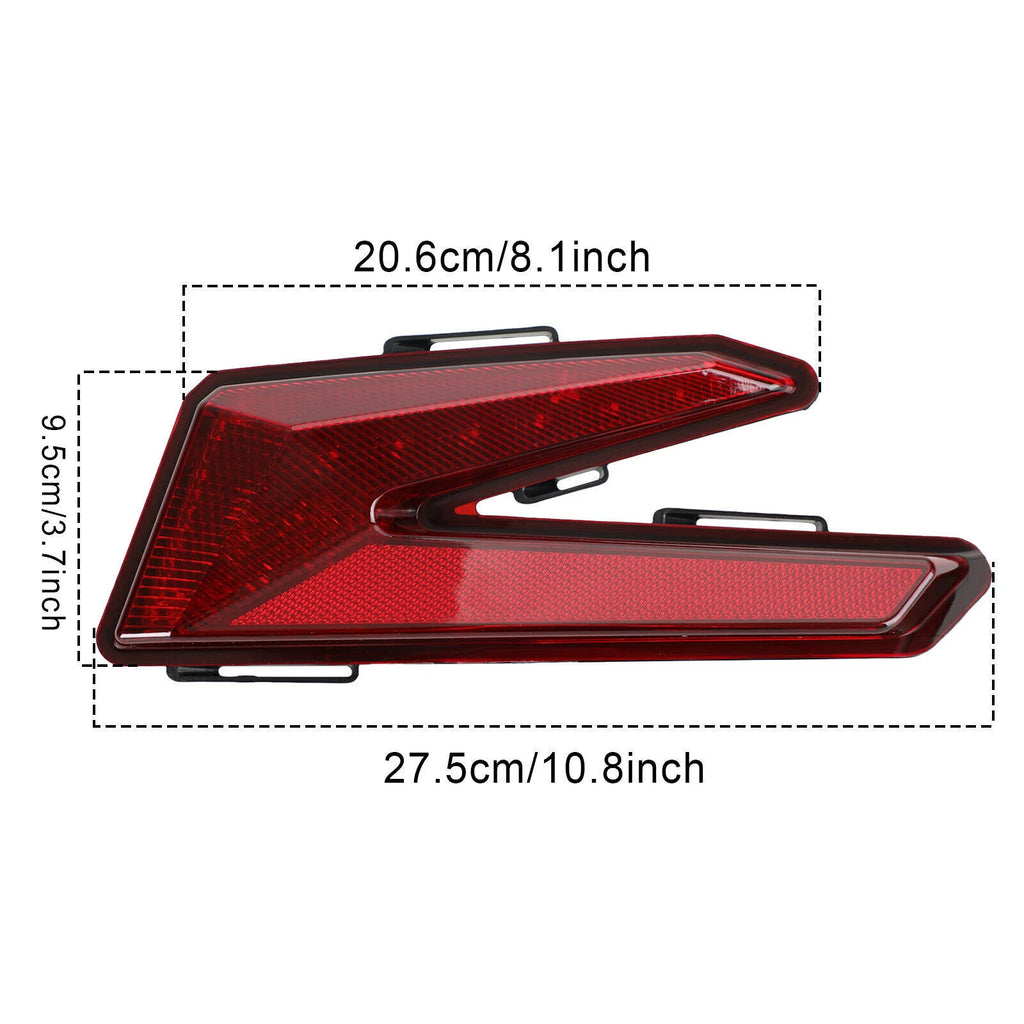 2X Red LED Brake Tail Lights for Can Am Maverick X3 Turbo (2017–2021) T9