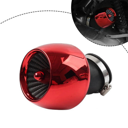 Air Intake Filter Cone Pod for Universal ATV Scooter (28MM/35/42/48MM) Red