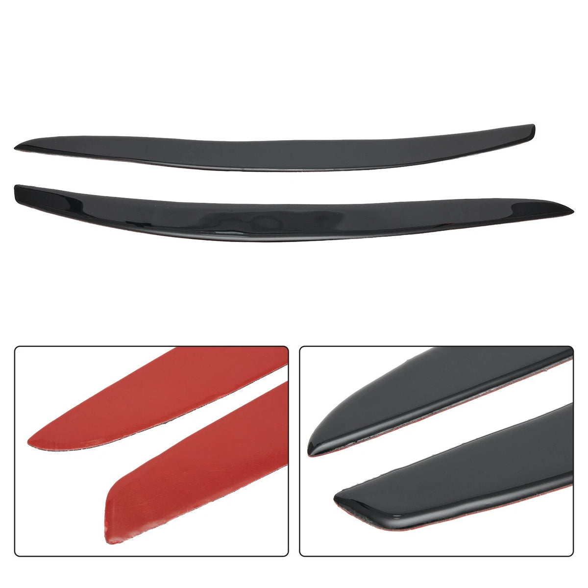2X Headlight Eyelids Eyebrow Trim Gloss Black for BMW 3 Series E92 E93 M3 (2006–2012)