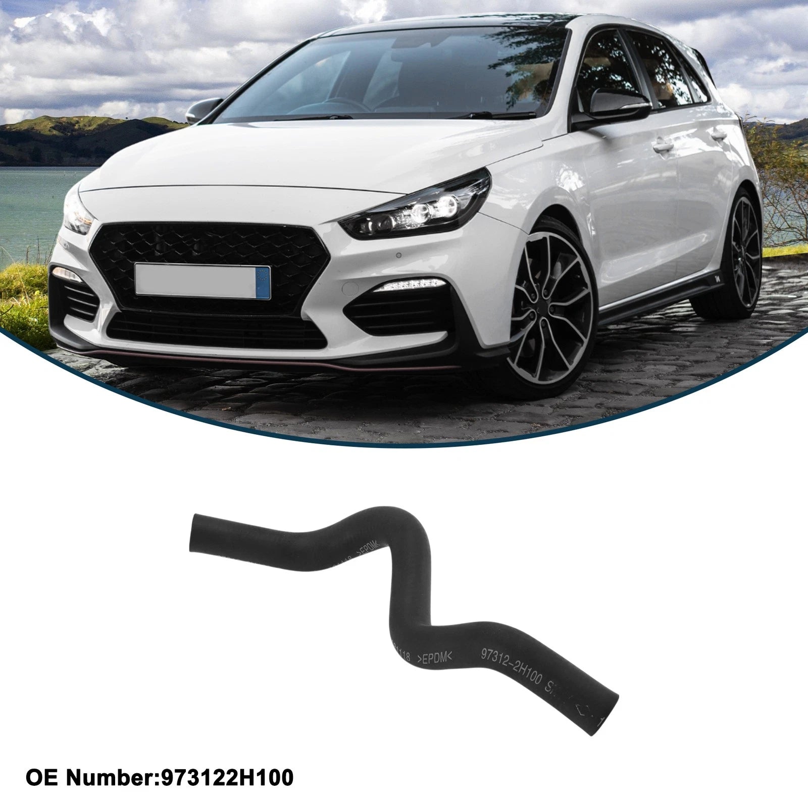 Radiator Hose for Hyundai i30 2007–2011 Rubber Coolant Pipe Replacement