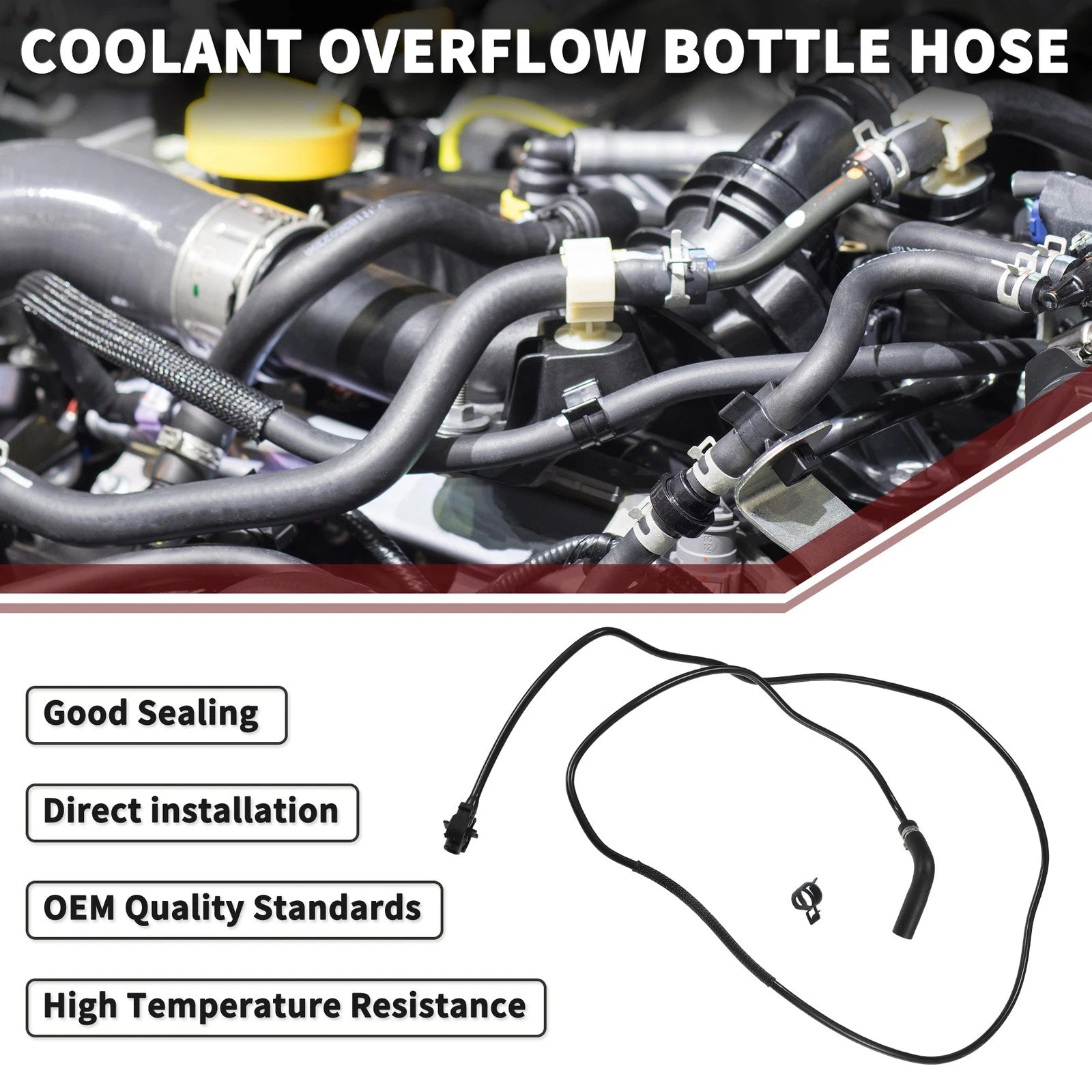 Coolant Overflow Bottle Hose Replacement for Ford C-Max (2015–2019)