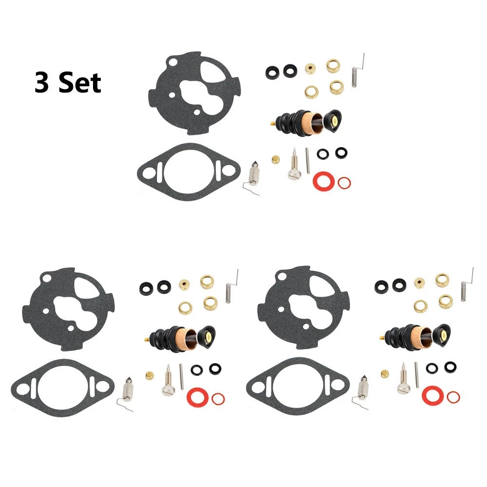 Set of 3 Carburetor Rebuild Kits 27132-71 for Harley FL FX XL (Pre-1976)