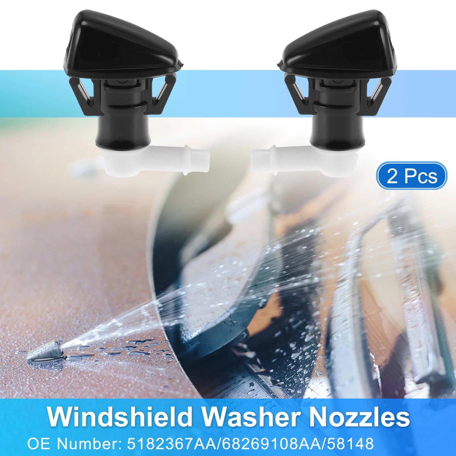 Windshield Washer Nozzle for Dodge Durango (2011–2023) No. 68269108AA