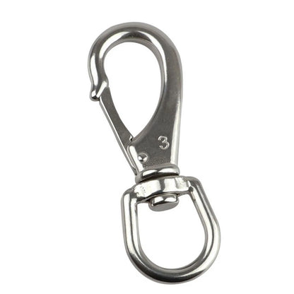 316 Stainless Steel Spring Hook for Diving and Pets (360 Degree Rotation)