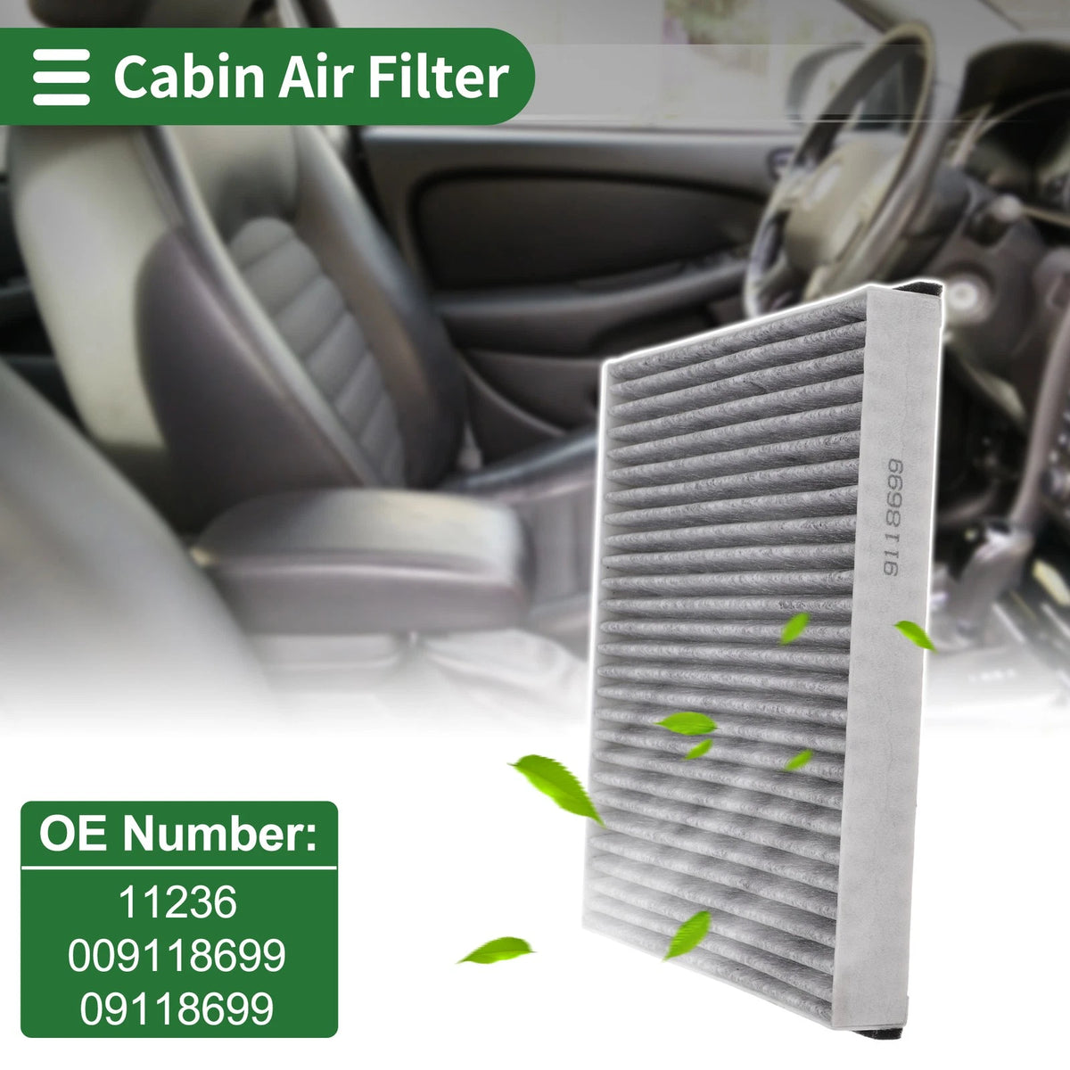 Cabin Air Filter for Opel Astra G Cabriolet (1998–2005) No.11236