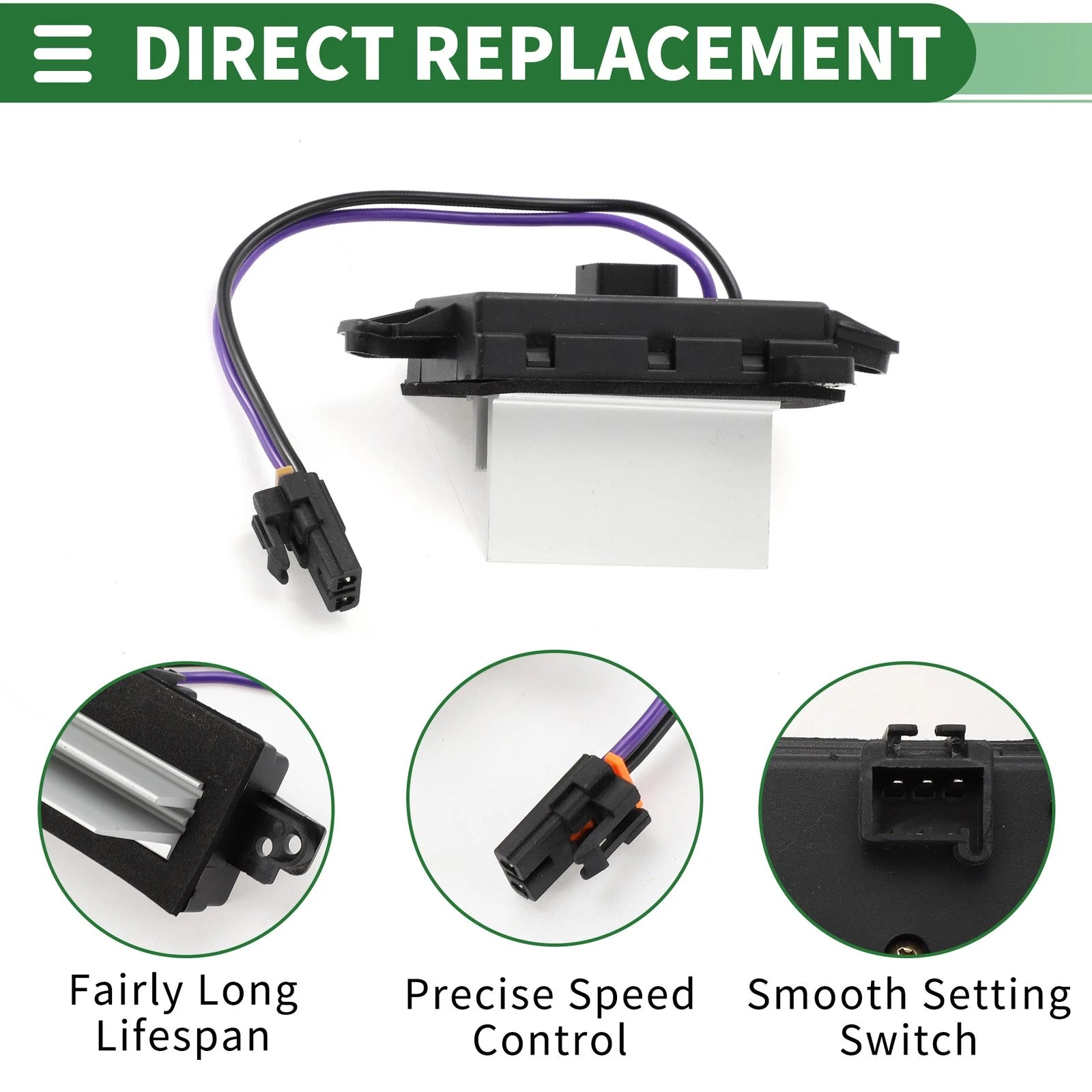 HVAC Blower Motor Resistor Replacement for GMC Yukon and Yukon XL (2007–2014)