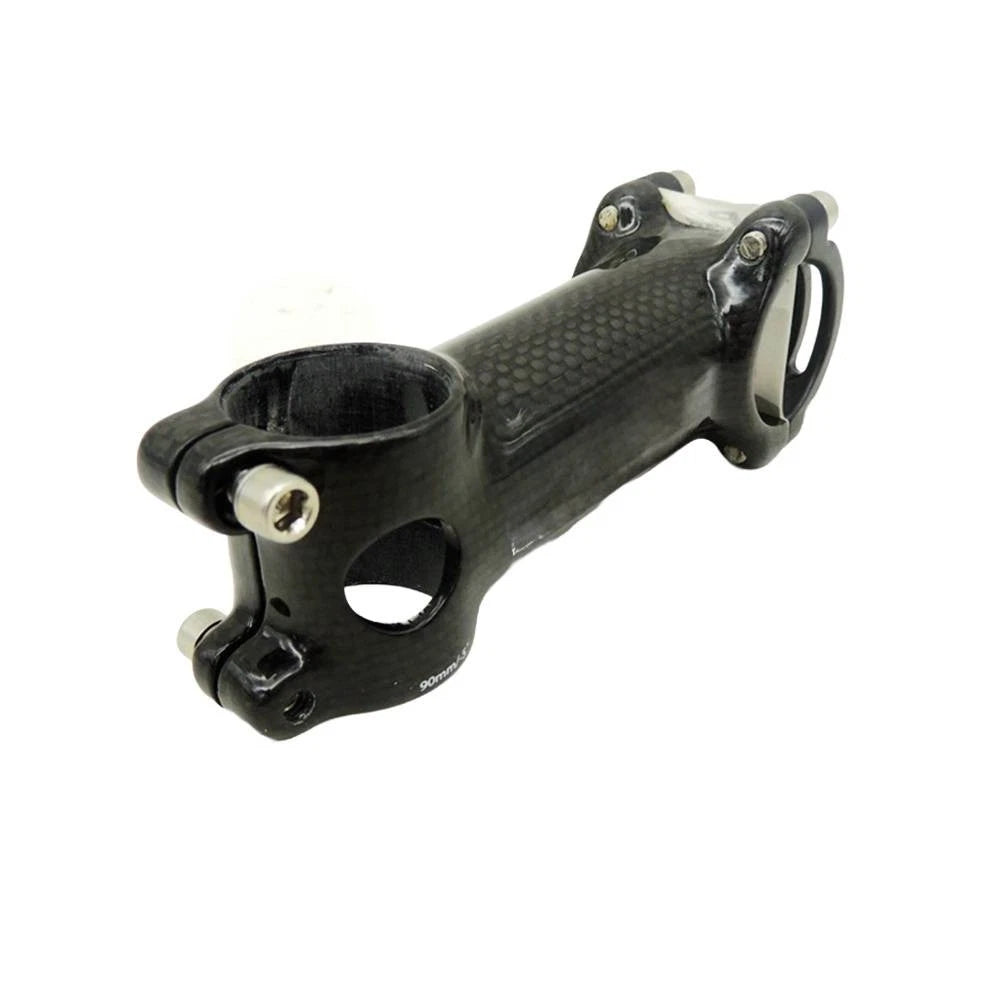 Mountain Bike Carbon Fiber Stem 31 8 by 90mm with Five Degree Angle Front Cover