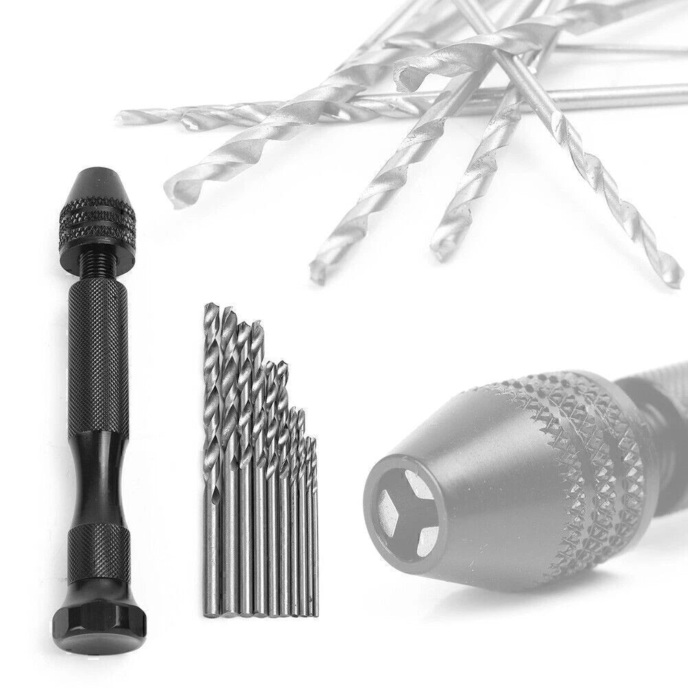 Mini Micro Aluminum Hand Drill with Keyless Chuck for Rotary Tools