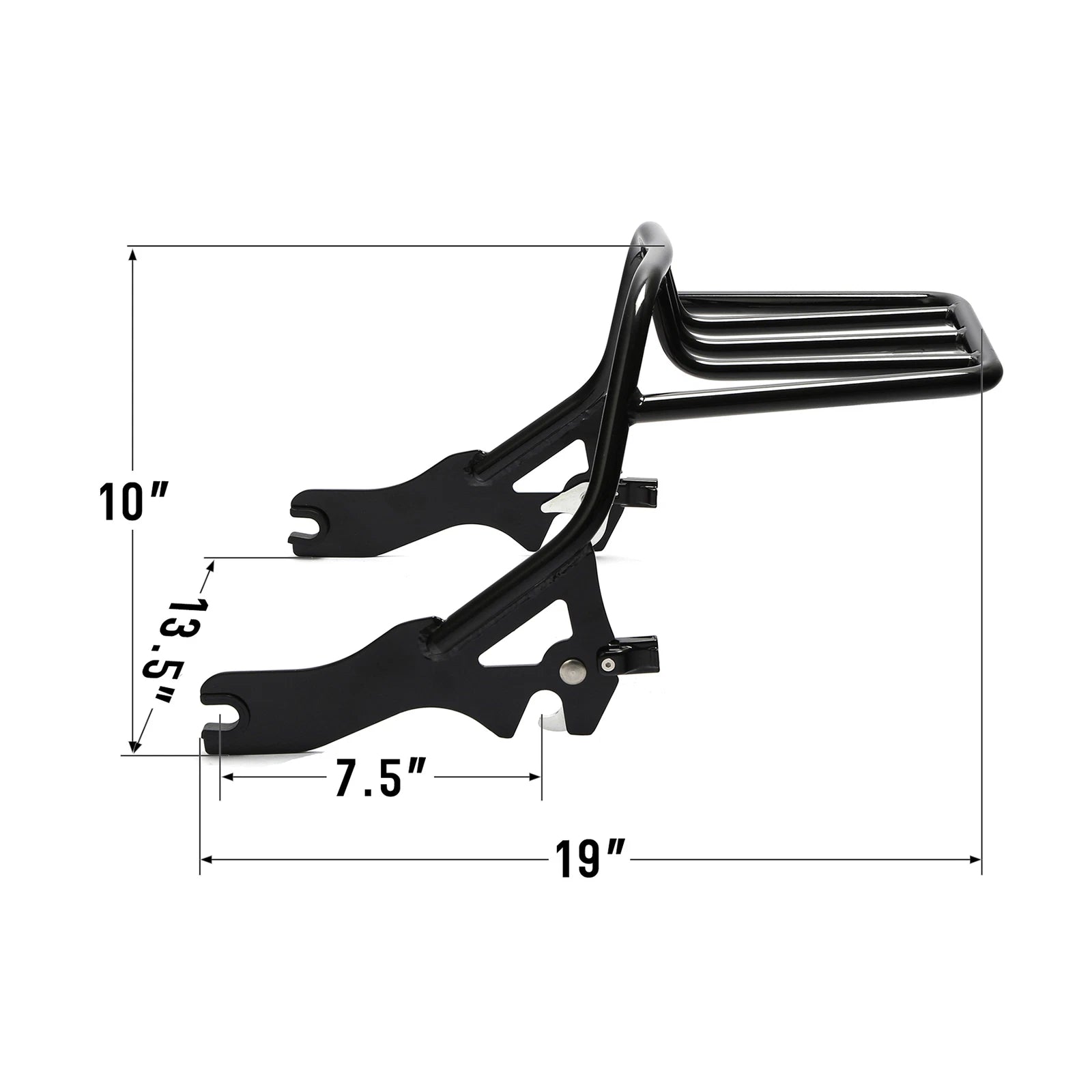 Luggage Rack Mount for Harley Softail FXFB FXFBS (2018–2019) Gloss Black