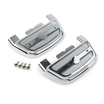 Silver LED Footboard Cover for Harley Touring Road King (2014–2023)