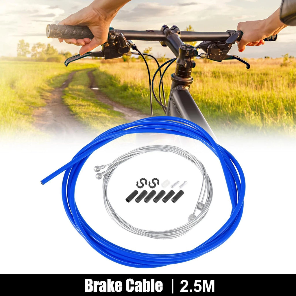 Bicycle Brake Cable Inner Wire Housing Kit for Universal Mountain Bike (2.5m)