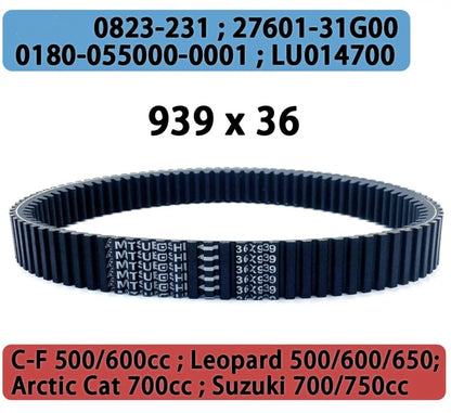 Drive Belt for CFMoto CF400 CF450L CF500 CF600 (2018–2023)
