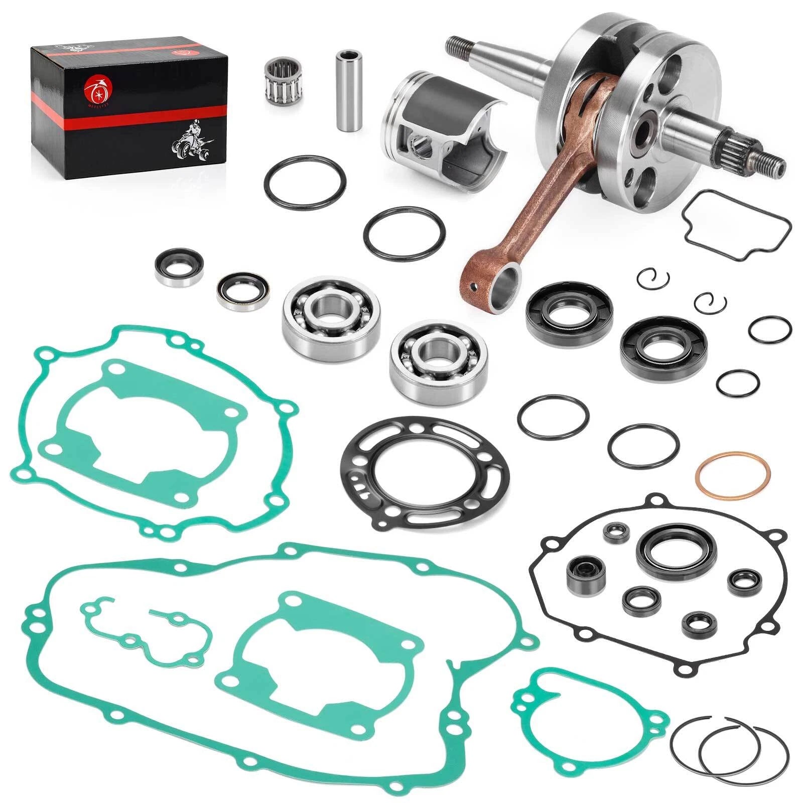 Engine Rebuild Kit for Kawasaki KX100 (2006–2013) - Crankshaft, Piston, Gaskets
