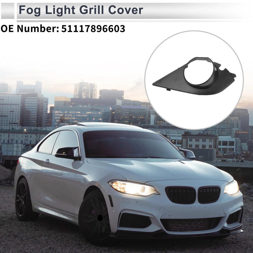 Left Front Fog Light Grill Replacement for BMW E60 E61 (2003–2009)