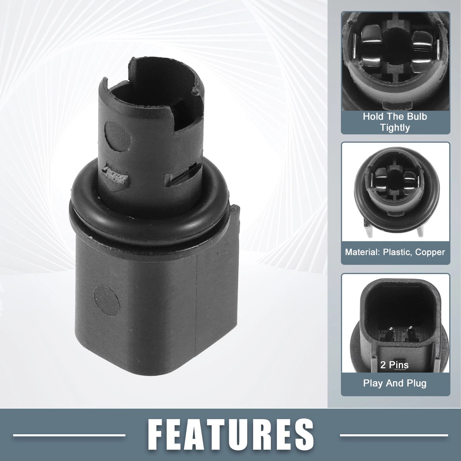 Side Indicator Light Socket Holder for Ford Mustang (2005–2021)