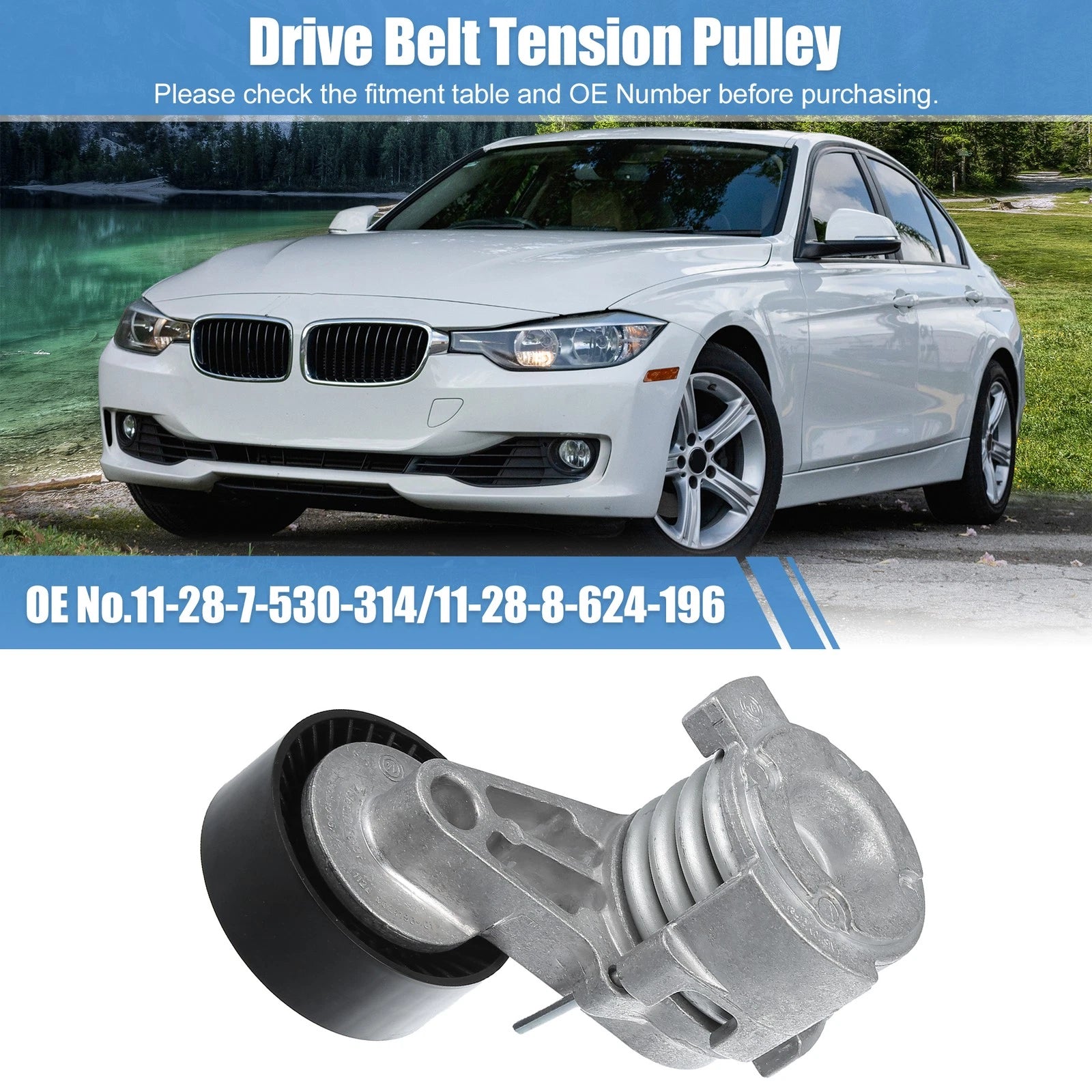 Drive Belt Tensioner Assembly for BMW 128i (2008–2013) Replacement