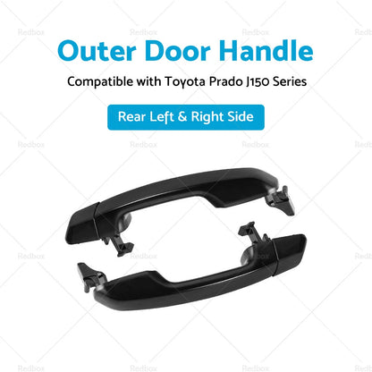 Pair Rear Outer Door Handle for Toyota Prado J150 (2009–2020)