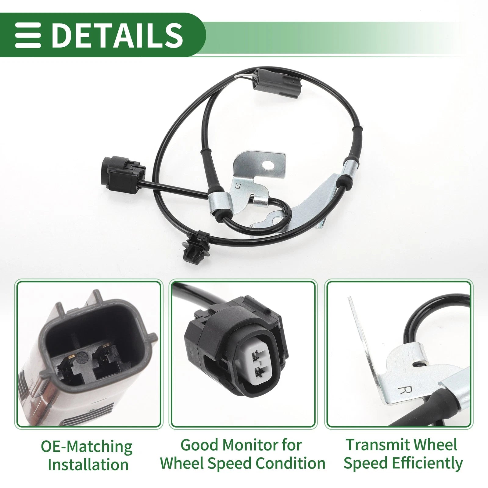 ABS Wheel Speed Sensor No.F1514370X for Mazda RX-8 (2003–2012) Front Right