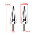 Set of 4 Silver Spike Windshield Fairing Bolts for Harley Touring Road Glide (2015–2025)