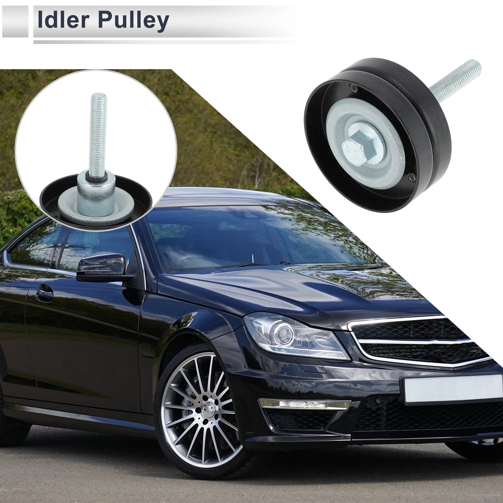 Drive Belt Idler Pulley for Volkswagen Jetta 2013–2016 Replacement