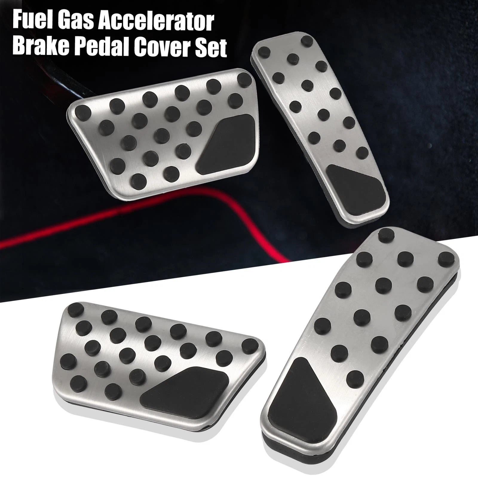 Gas Accelerator Pedal Cover Set for Dodge Challenger Charger (2009–2019)