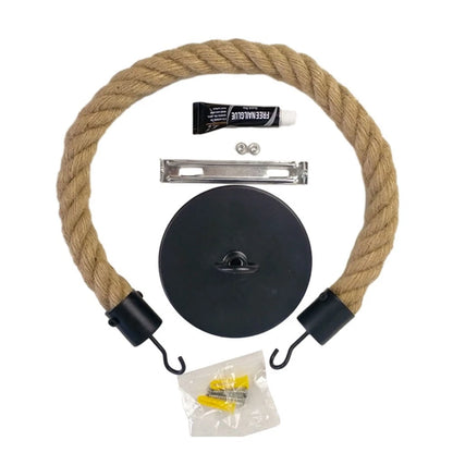 Rustic Hemp Rope Toilet Paper Holder for Bathroom (Wall Mounted)