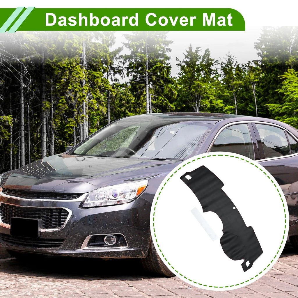 Dashboard Cover for Chevrolet Malibu 2012-2015 Dash Cover Mat Black Red