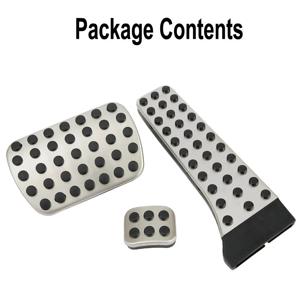 Stainless steel+Rubber Pedal Covers Replacement Footrest Brake Manual Practical