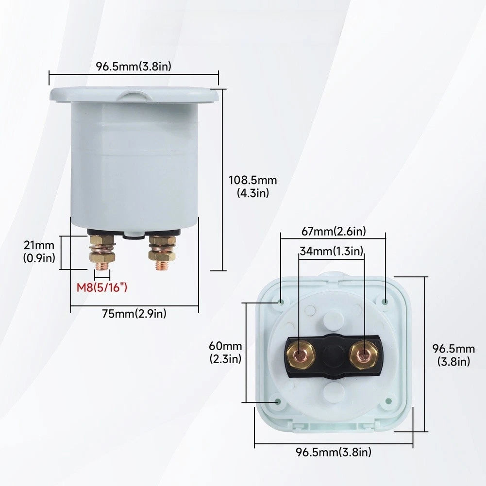 275A Enclosed Battery Isolator Switch for 12V 24V Vehicles