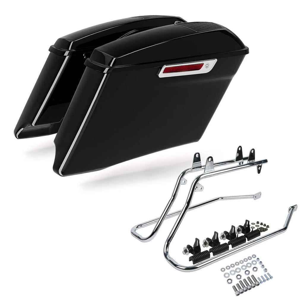 4" Stretched Speaker Lids Bracket for Harley Softail (1984–2017)