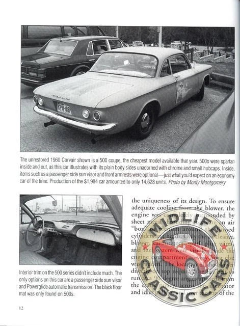 Chevrolet Corvair Complete History: Models, Specs, Options & Production Data