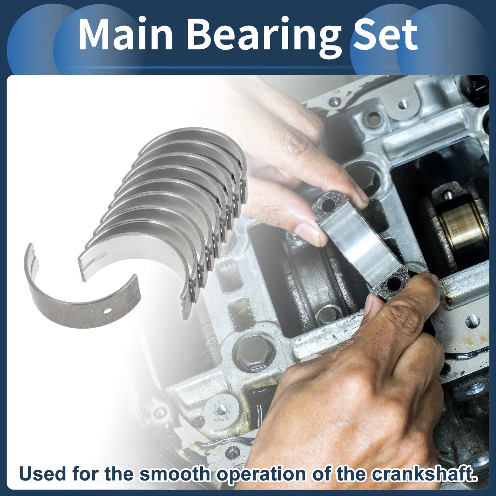 Main Bearing Set for Mitsubishi Lancer (1991–2007)