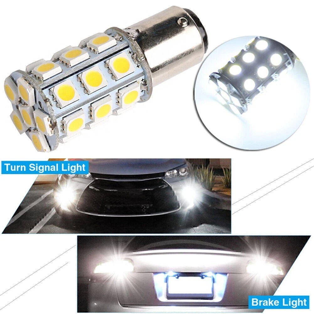 White 27-SMD BA15D Cabin Marine Boat Inner Lights Bulbs 1004 1076 1142