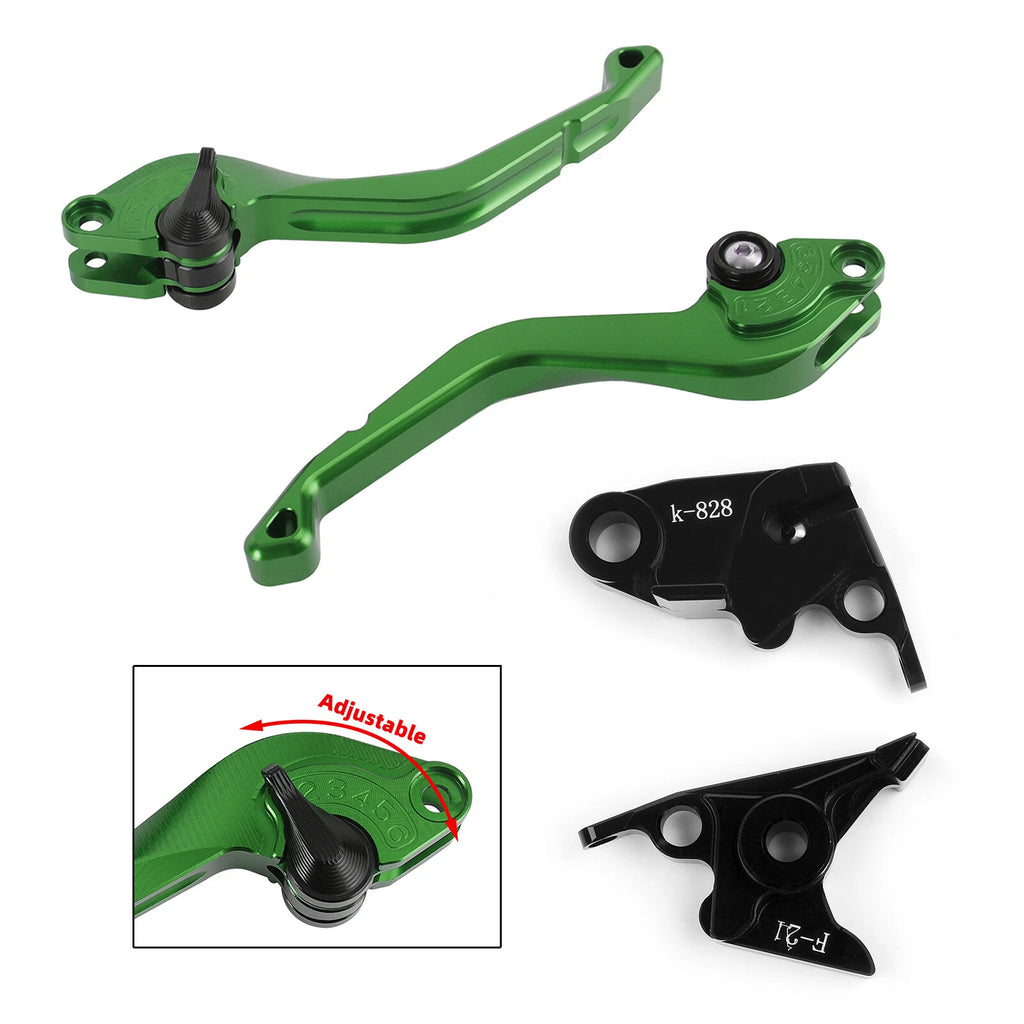CNC Short Clutch Brake Lever for Kawasaki Z750 (2007–2012), Z800 (2013–2016) T9