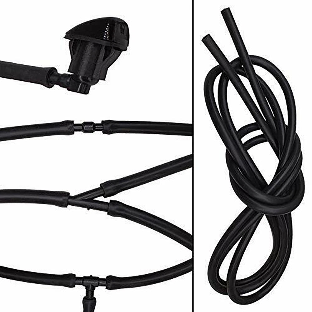 Windshield Washer Hose Connector Set for Unobstructed Wiper Fluid Flow