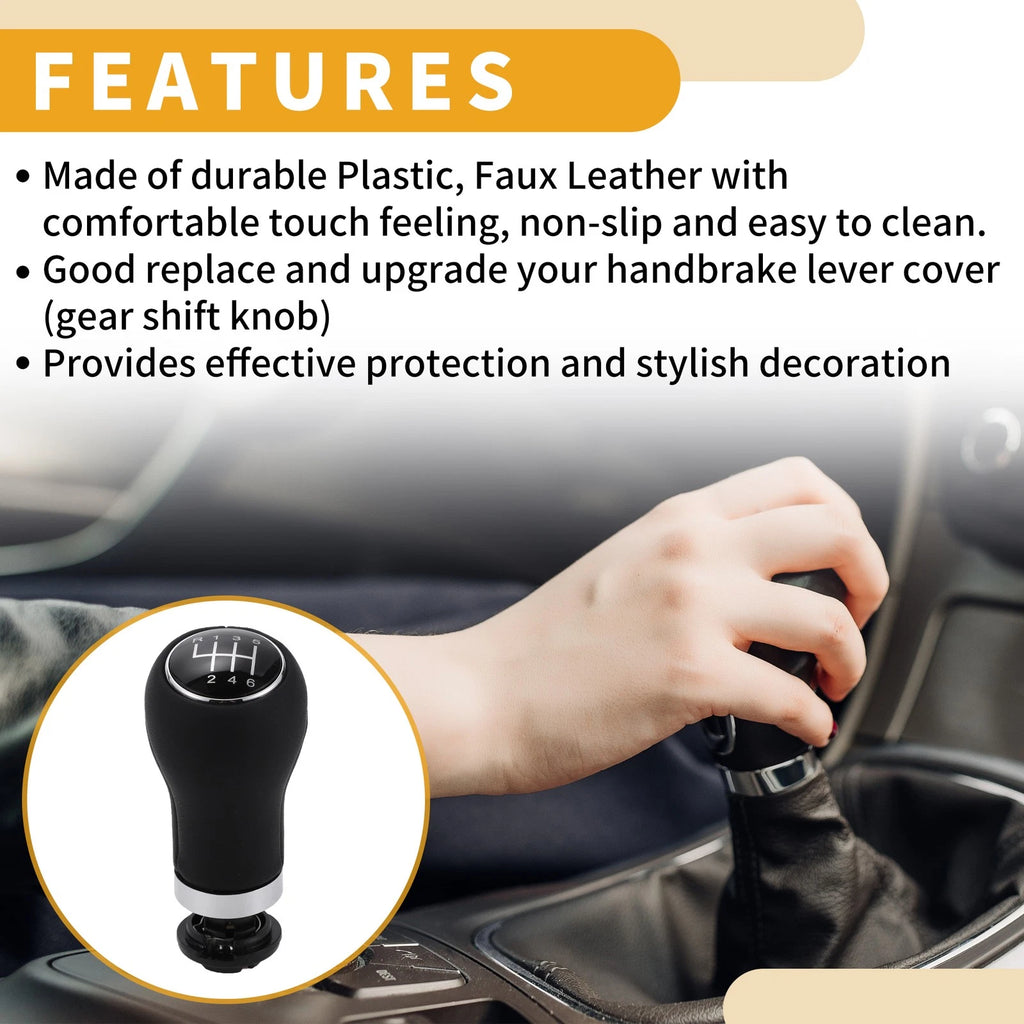 6 Speed Manual Gear Shift Knob Replacement for Audi A3 (2008–2013)