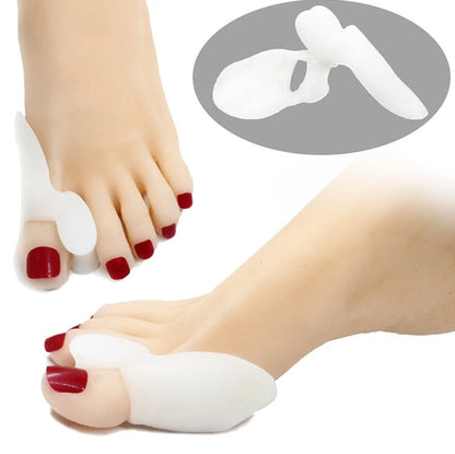 1 Pair Silicone Gel Toe Bunion Spreader for Universal Fit