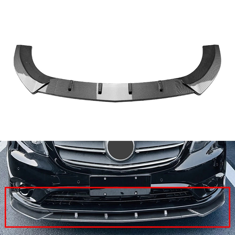 Front Bumper Splitter Spoiler Lip for Mercedes Benz Vito W447 (2016–2023)