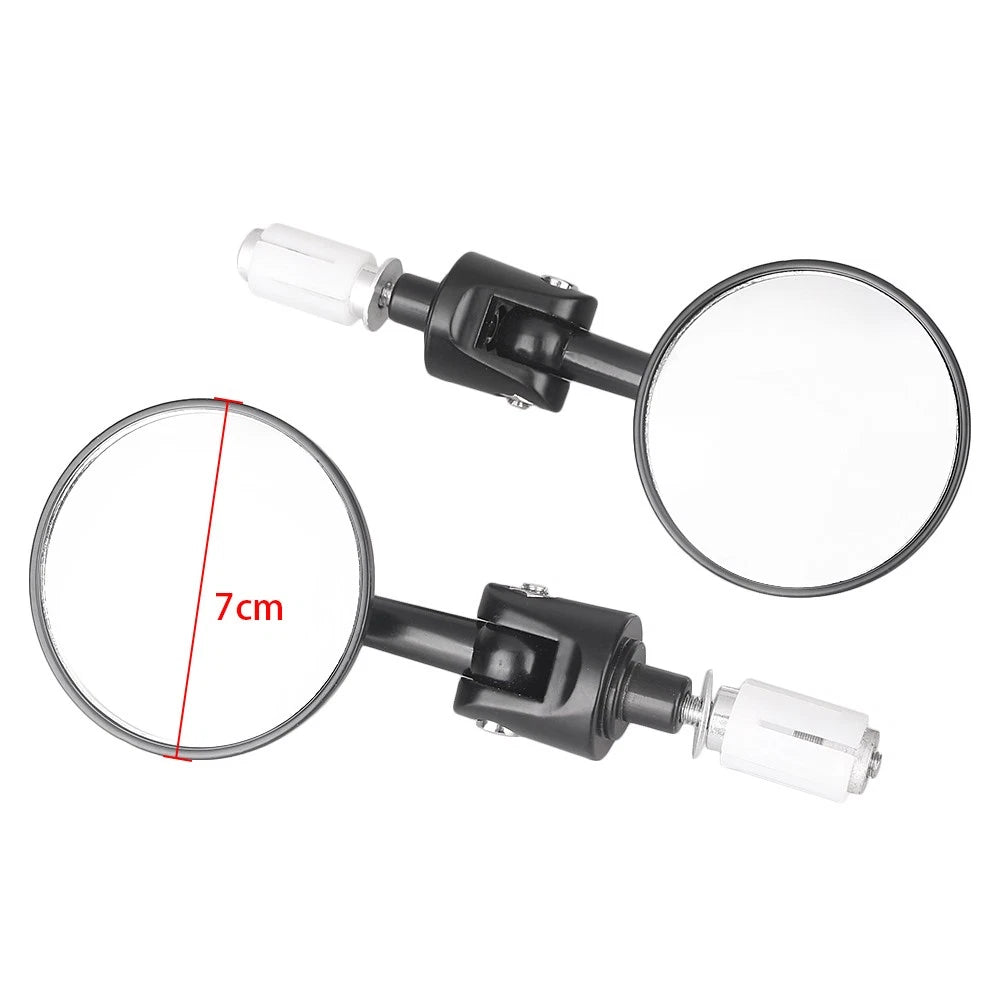 7/8'' Round Rear View Handlebar Mirrors for Honda Suzuki Kawasaki (Universal)